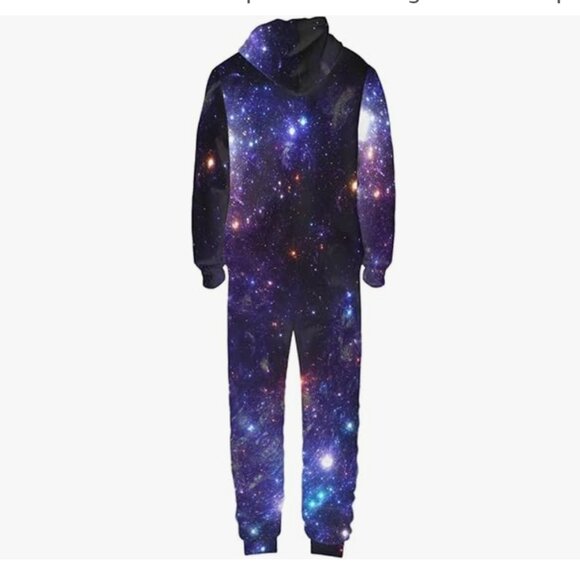 Unisex Adult 3D Printed Onesie With Zipper and Pockets - Picture 3 of 6